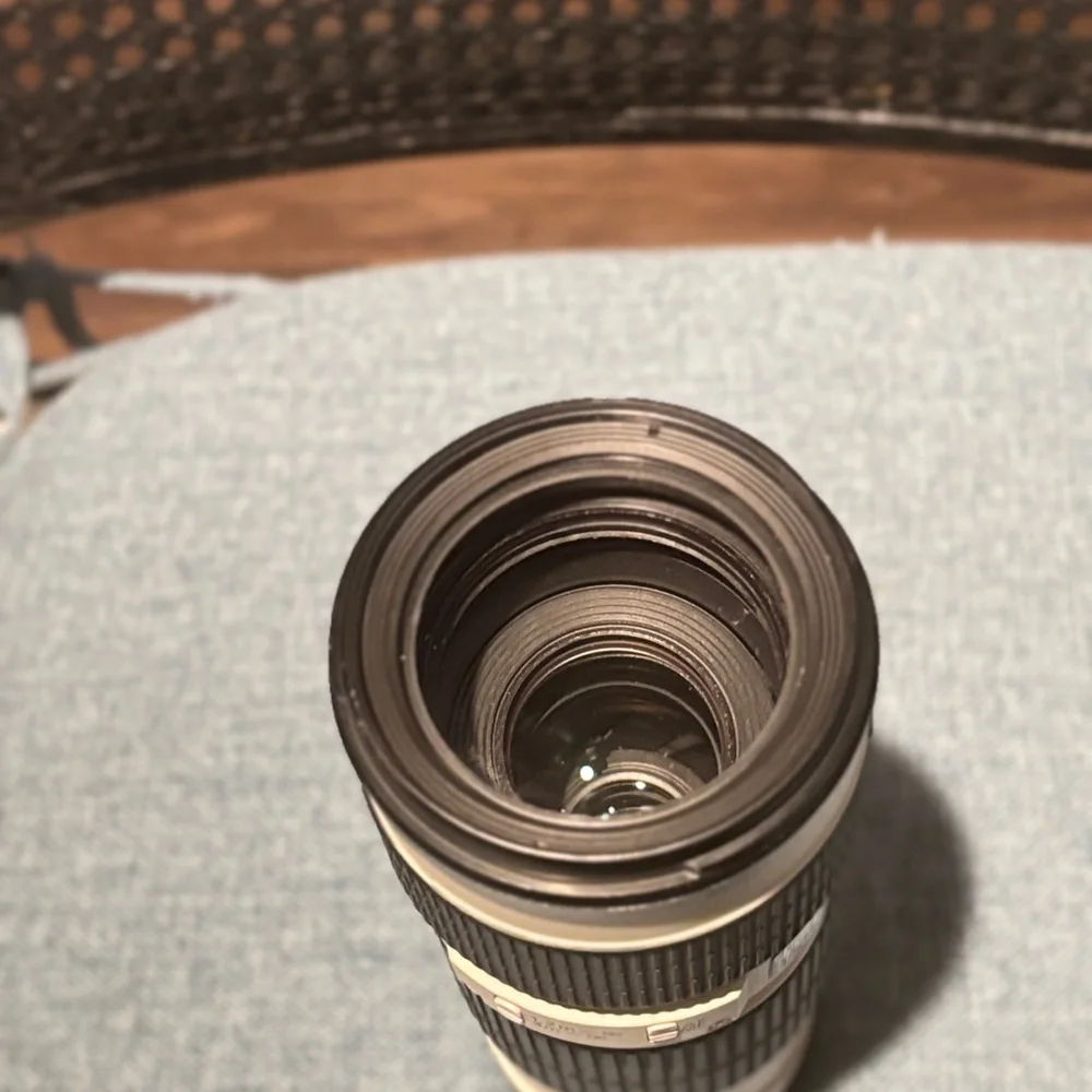 Premium Black and Cream Camera Lens